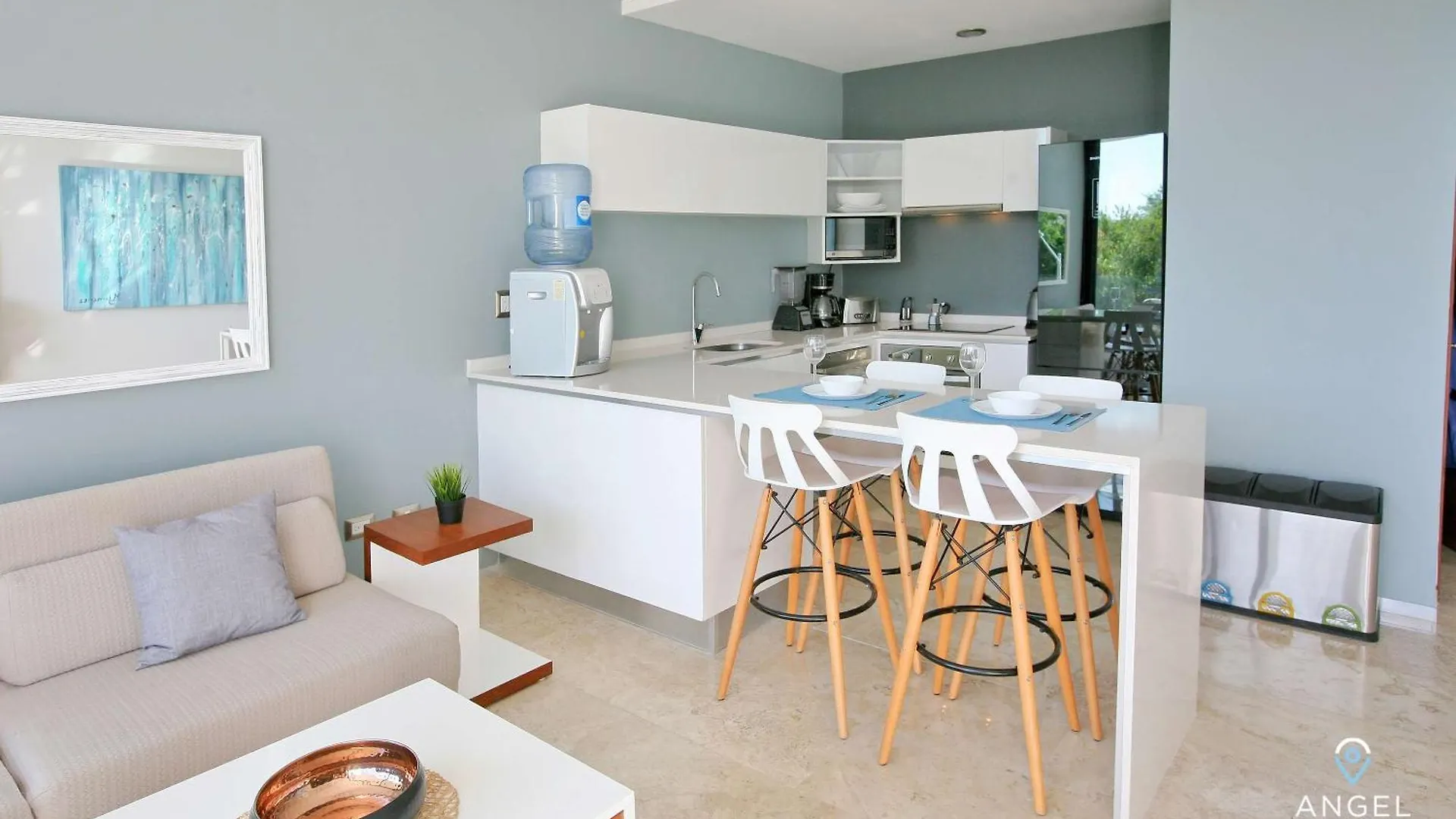 度假居 Oceanview Rooftop Pool Balcony Steps To Beach 普拉亚卡门 墨西哥